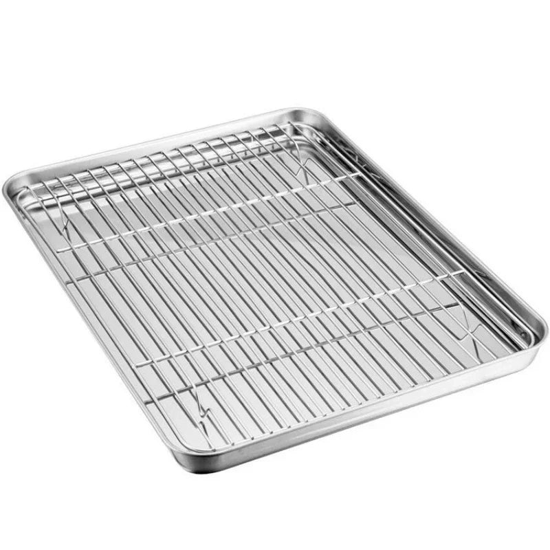Stainless Steel Baking Tray & Cooling Rack Set