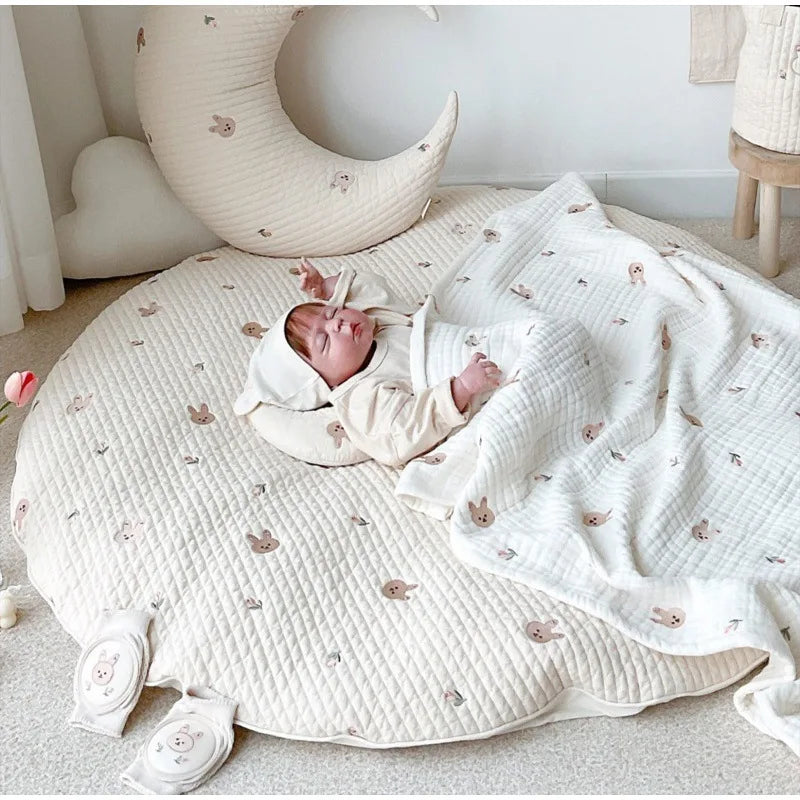 Quilted Baby Crawling Play Mat