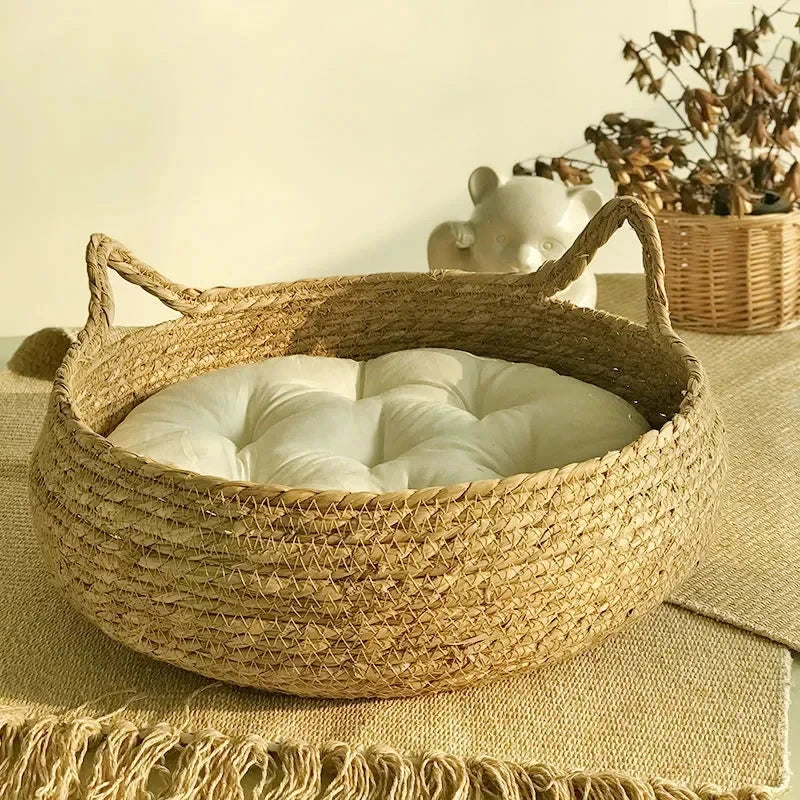 Handwoven Cat Bed