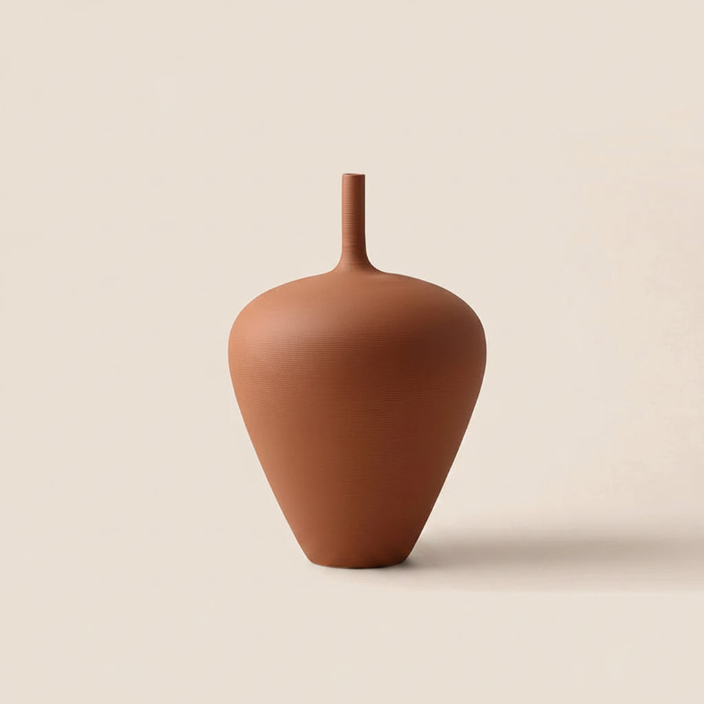 Minimalist Frosted Ceramic Vase