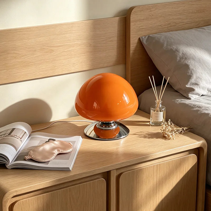 Nordic Glass Mushroom Table Lamp