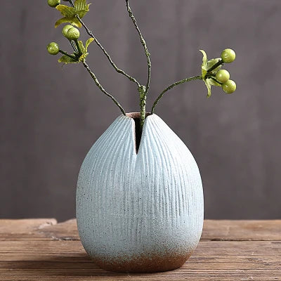 Handcrafted Stoneware Zen Vase