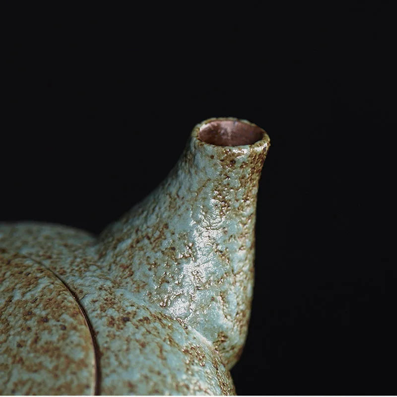 Traditional Chinese Side-Handle Pottery Tea Pot