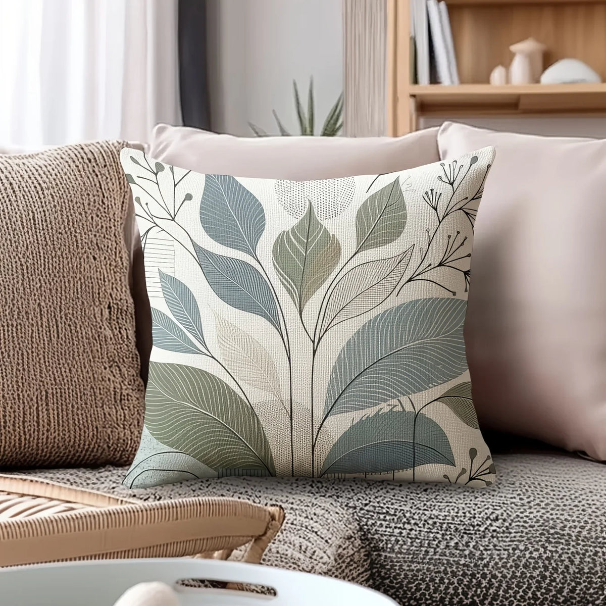 Contemporary Botanical Cushion Cover Set