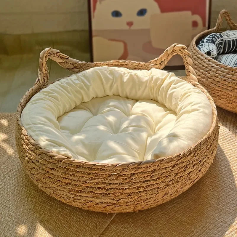 Handwoven Cat Bed