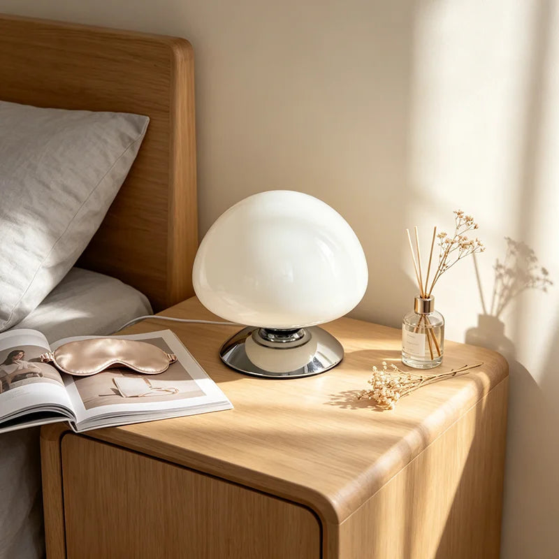 Nordic Glass Mushroom Table Lamp
