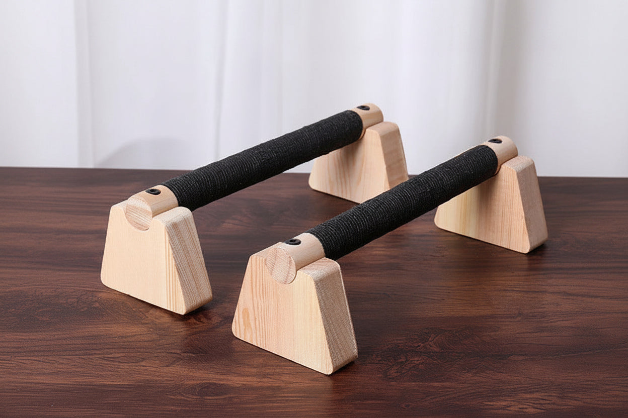 Wooden Parallettes Push-Up Bars