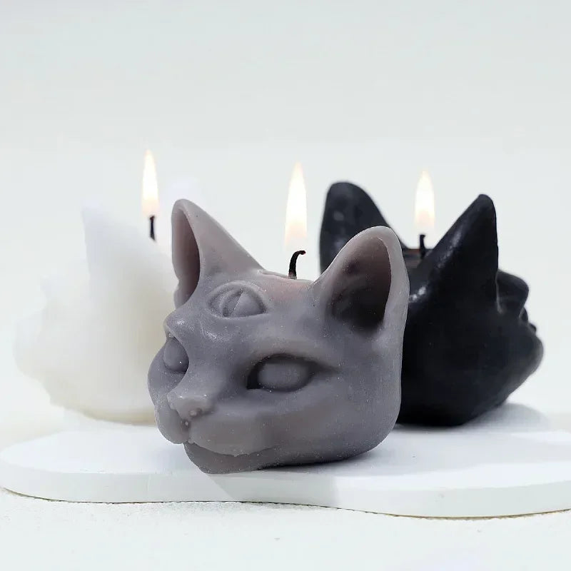Three-Eyed Cat Gothic Scented Candle