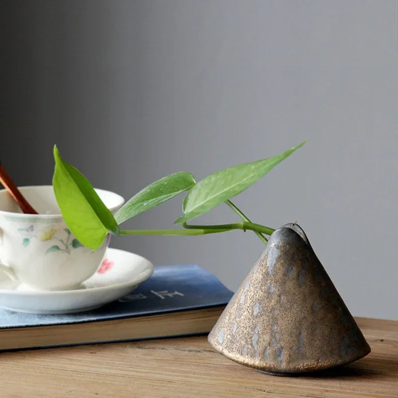Rustic Japanese Pottery Vase