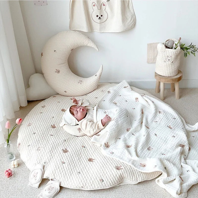 Quilted Baby Crawling Play Mat