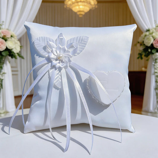 Luxury Satin Wedding Ring Pillow