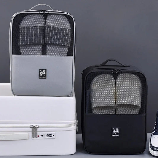 Double-Layer Travel Shoe Organizer