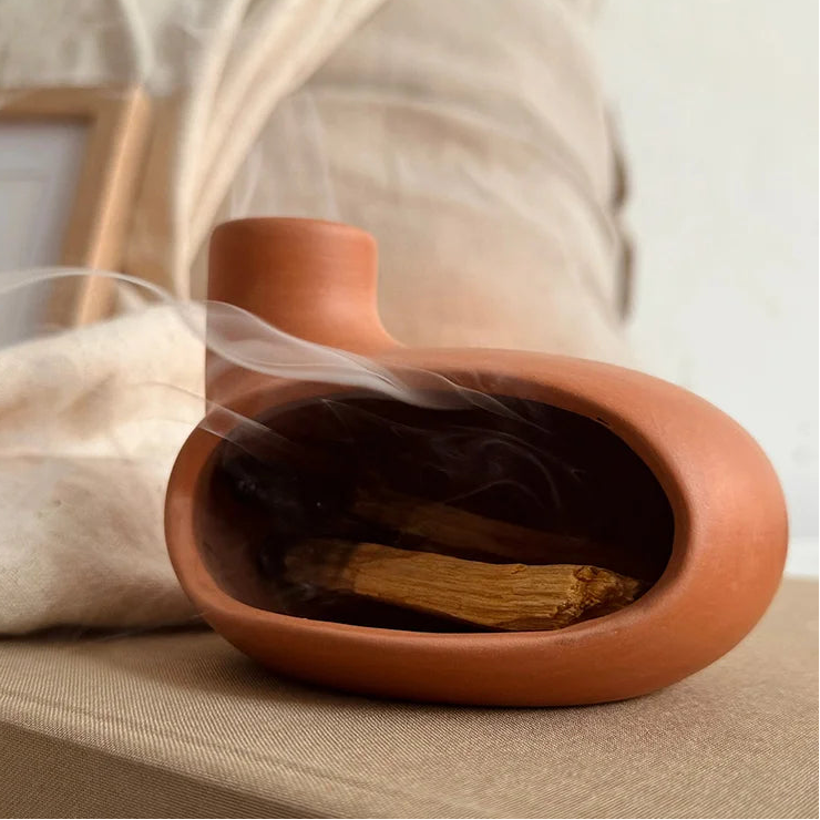 Wabi-Sabi Ceramic Incense Burner