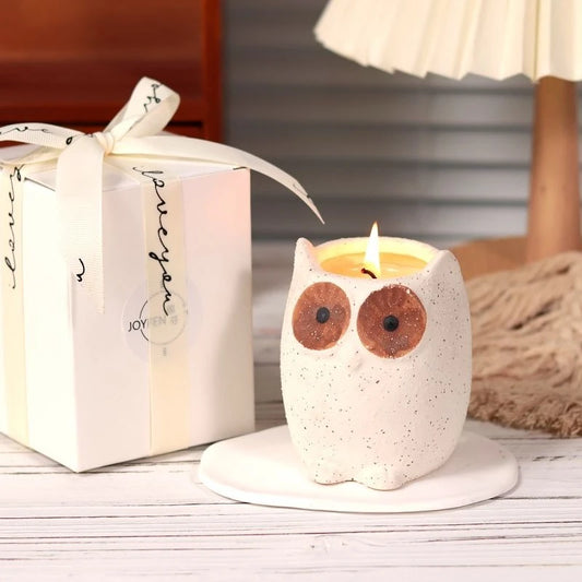 Owl-Shaped Scented Candle