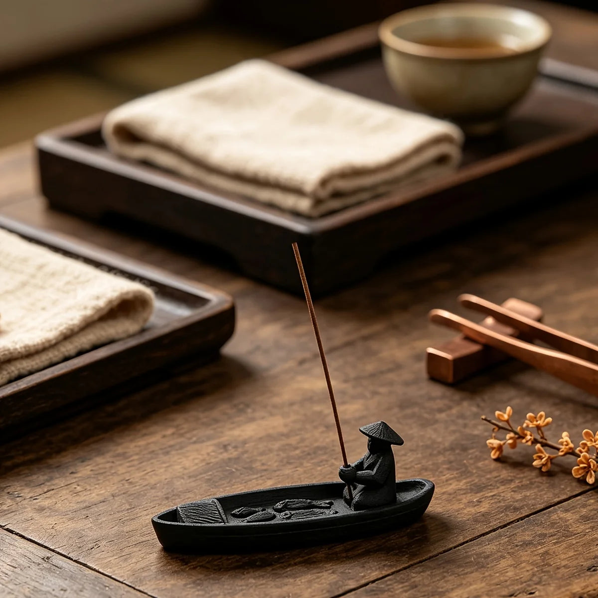 Zen Fisherman Incense Holder