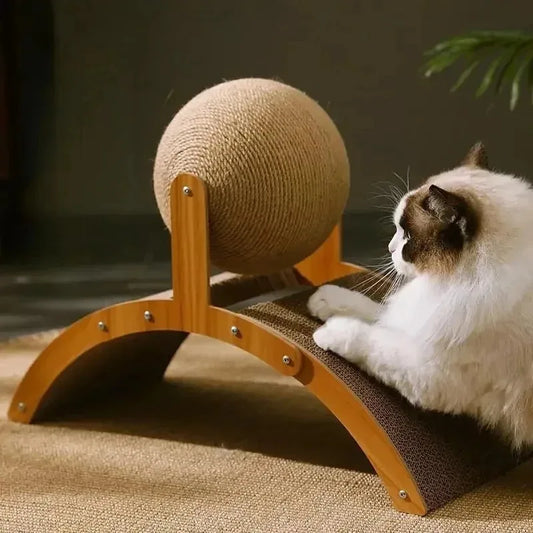 Wooden Cat Scratching Post