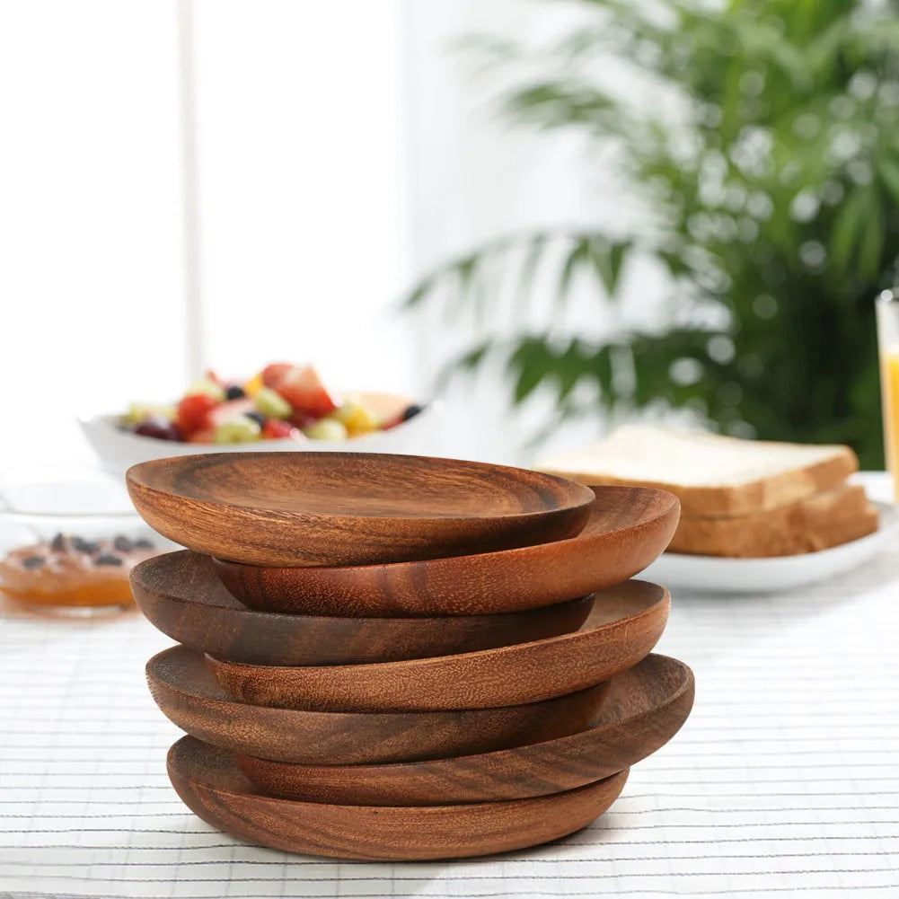 Solid Wood Serving Plate