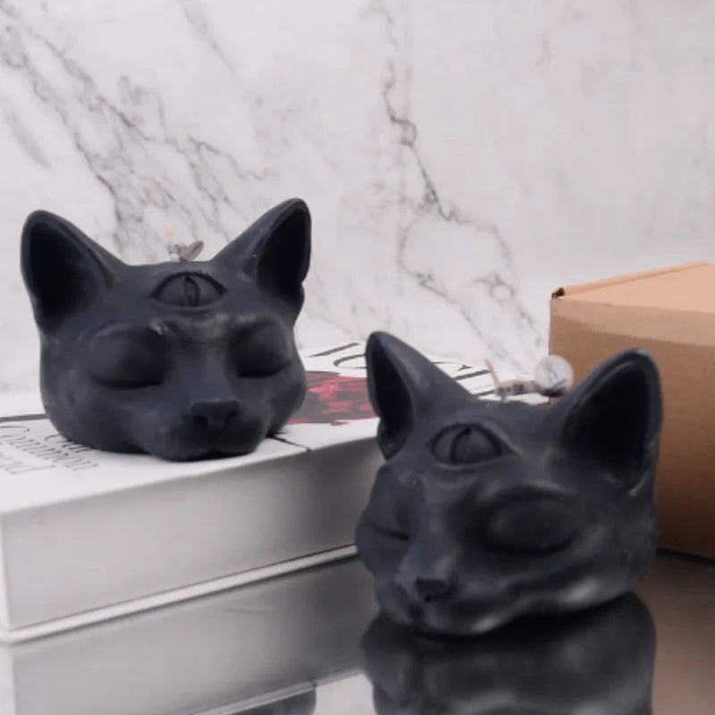 Three-Eyed Cat Gothic Scented Candle