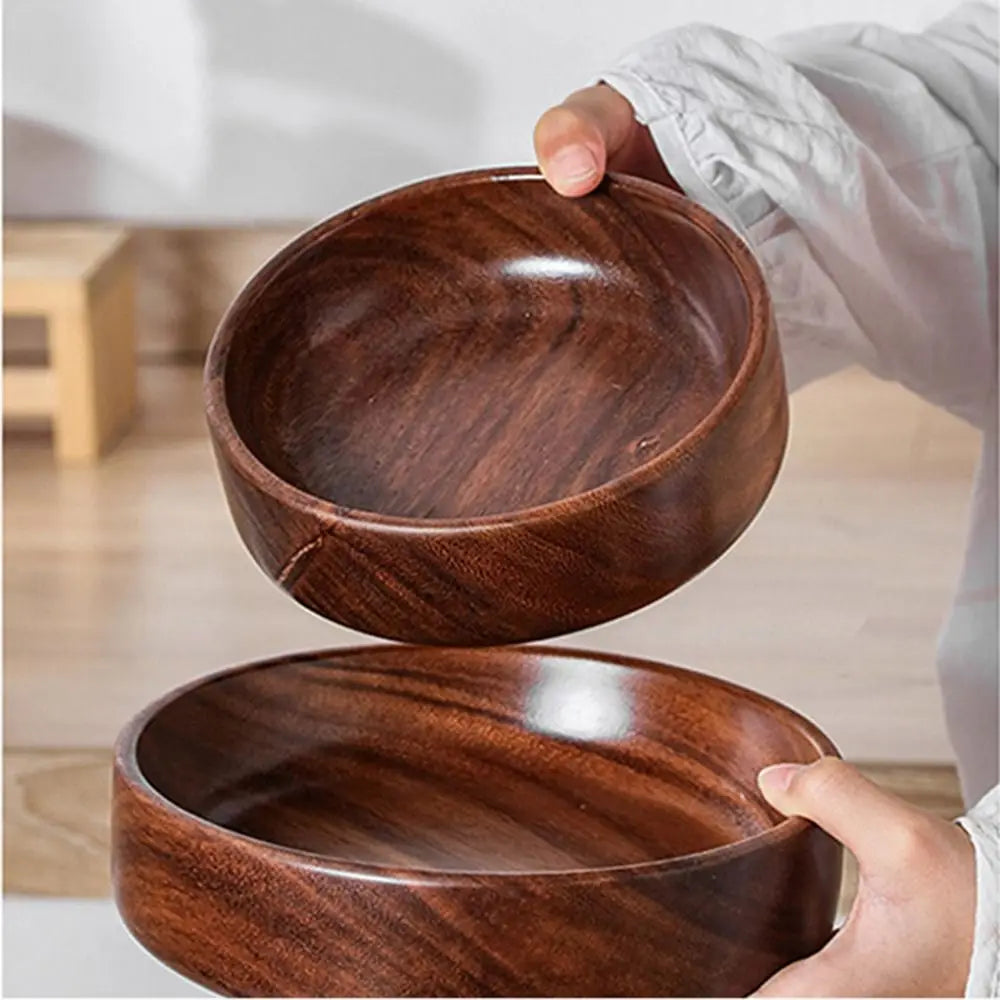 Solid Wood Serving Bowl