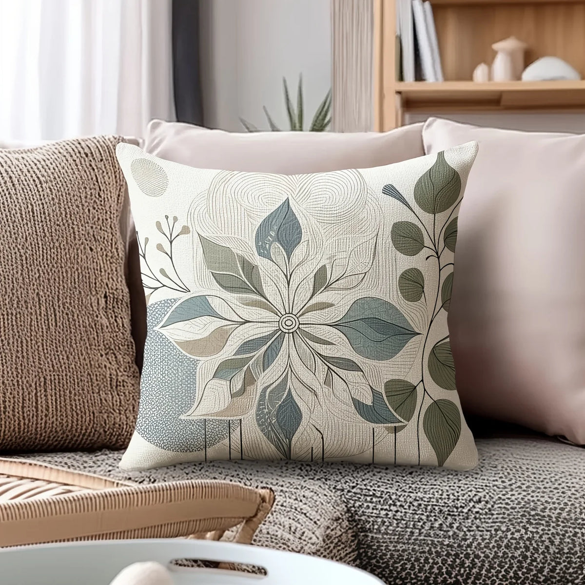 Contemporary Botanical Cushion Cover Set