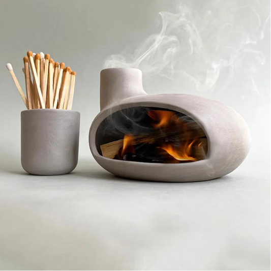 Wabi-Sabi Ceramic Incense Burner