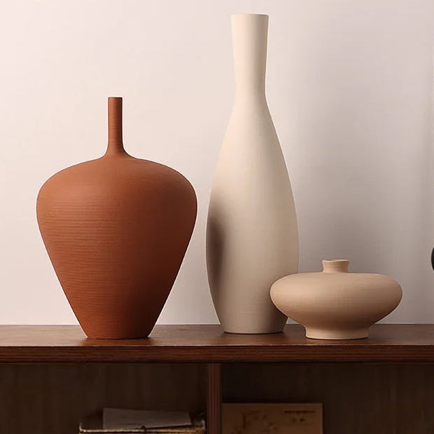 Minimalist Frosted Ceramic Vase