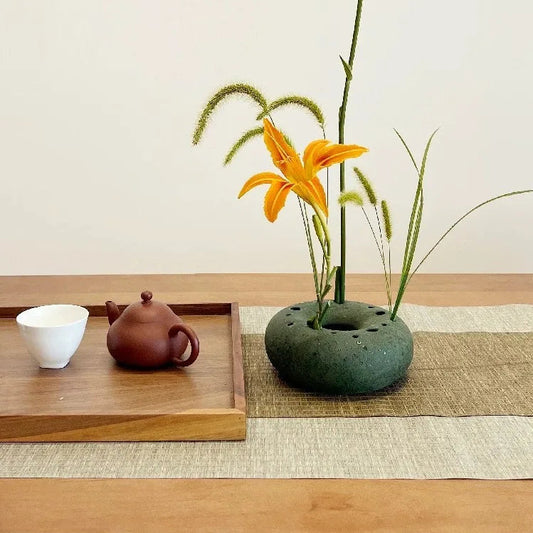 Wabi-Sabi Ceramic Flower Vase