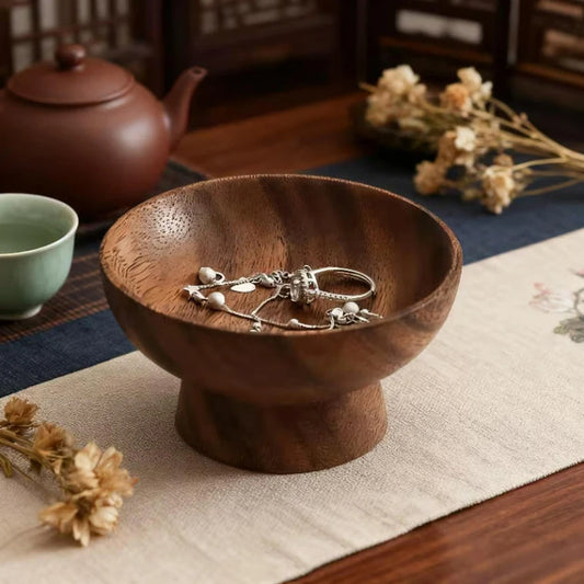 Solid Wood Jewelry Bowl