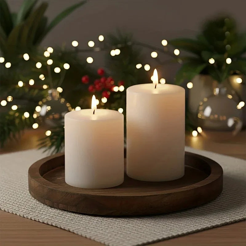 Rustic Round Wooden Tray