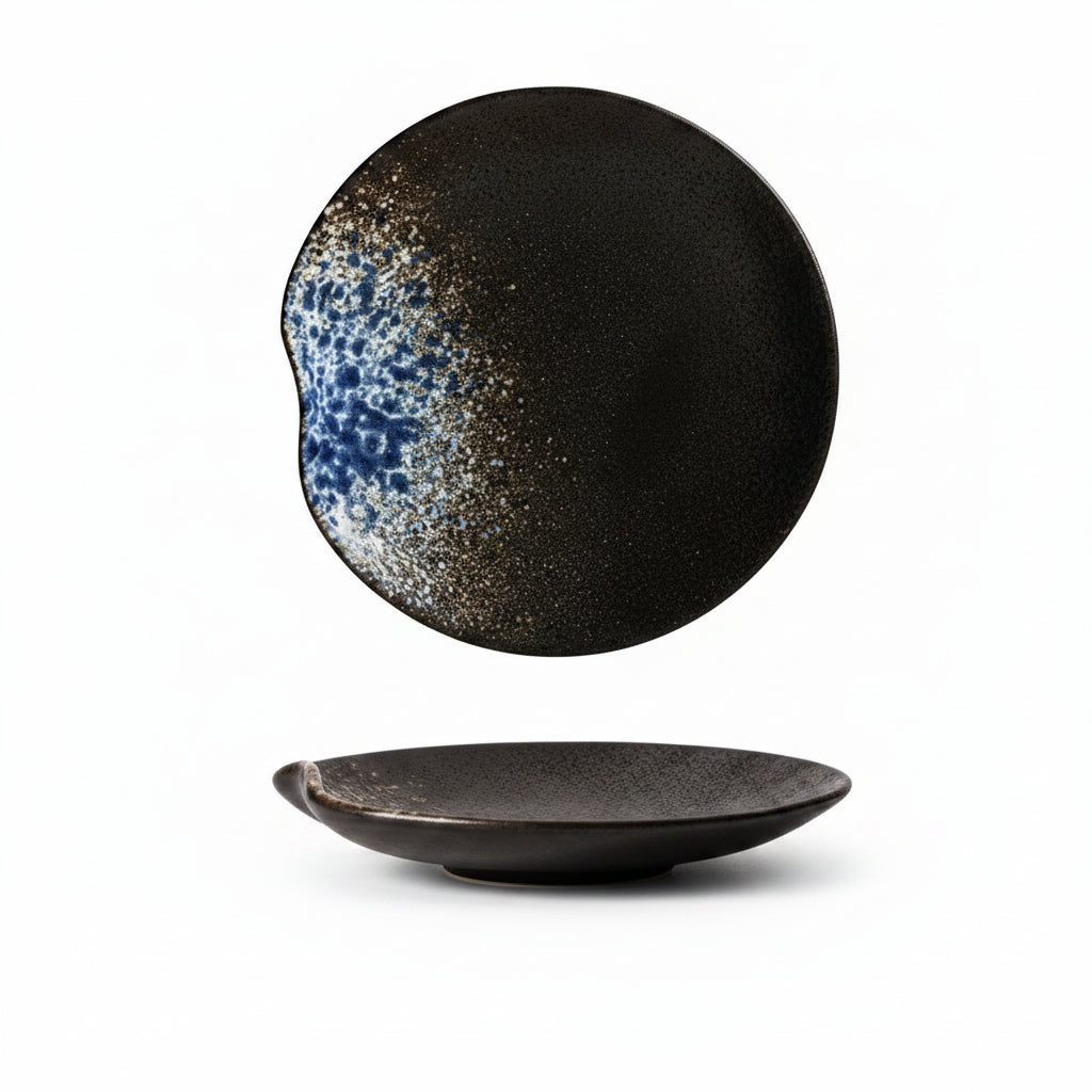 Retro Irregular Ceramic Dining Plate