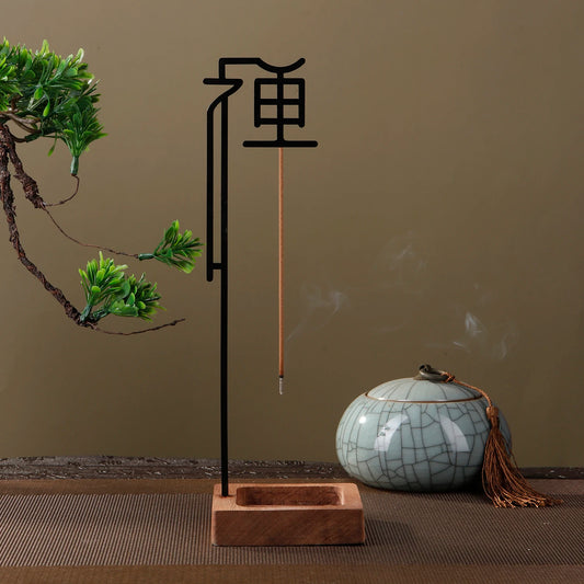 Zen Wooden Upside-Down Incense Holder