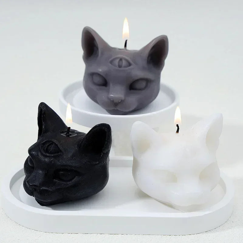 Three-Eyed Cat Gothic Scented Candle