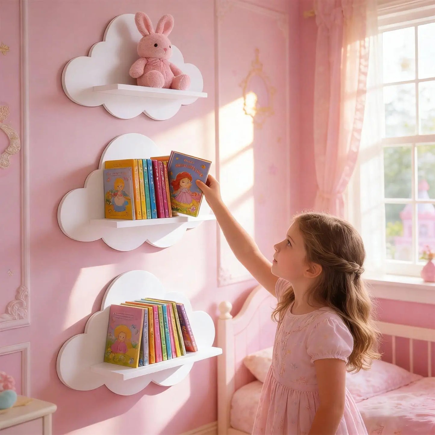 Cloud Floating Wall Shelves – Set of 3