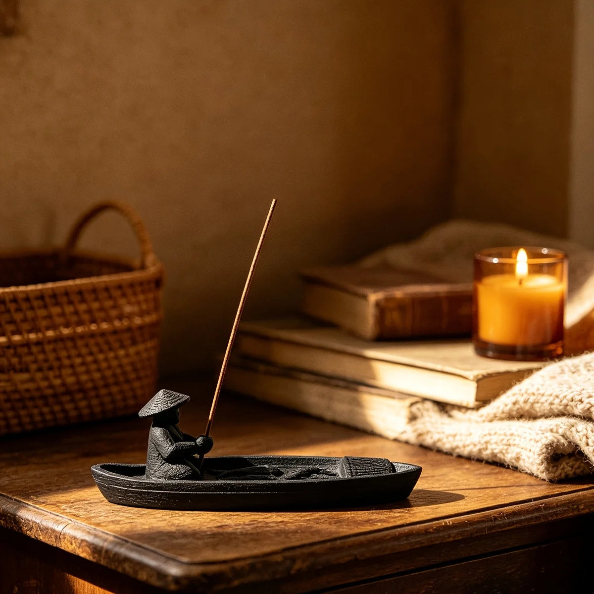 Zen Fisherman Incense Holder