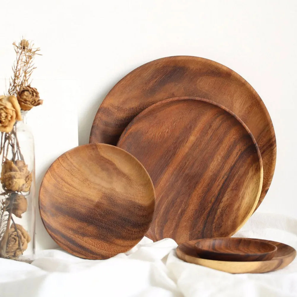 Solid Wood Serving Plate