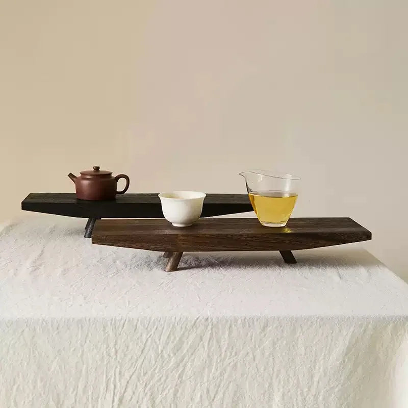 Wabi-Sabi Solid Wood Three-Leg Tray