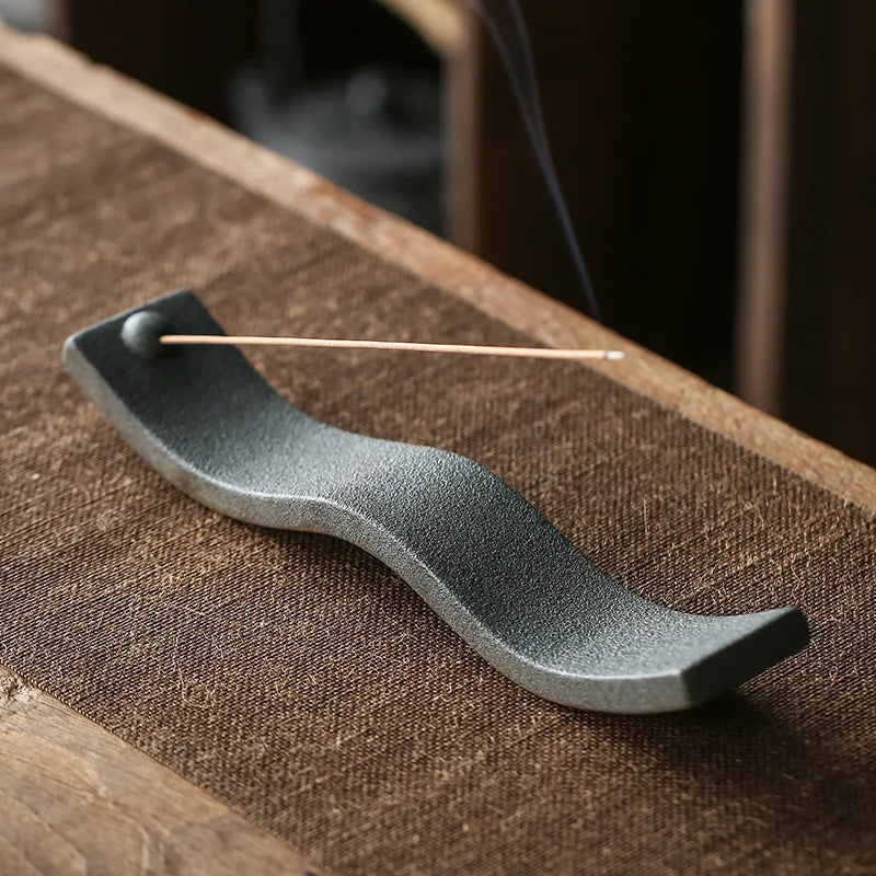 Wabi-Sabi Ceramic Incense Holder