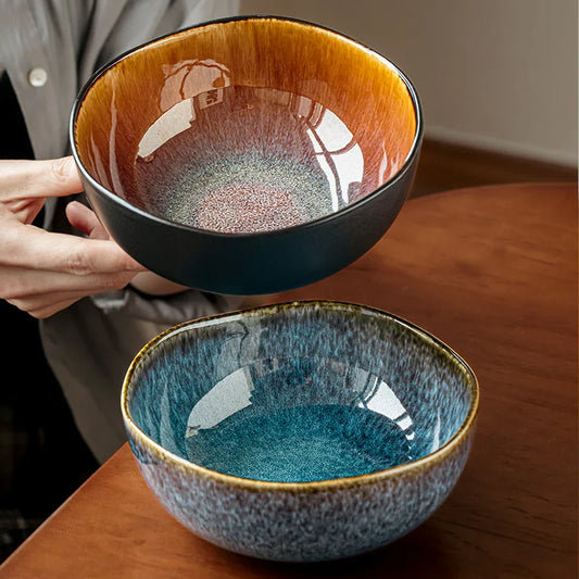 Handcrafted Artisan Ceramic Serving Bowl