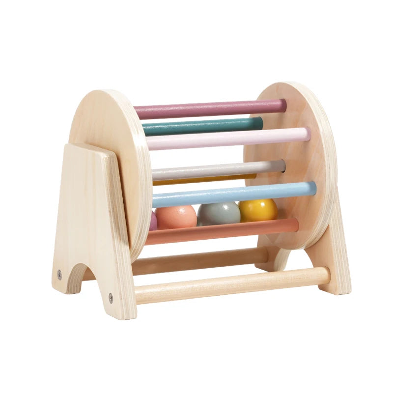 Montessori Wooden Spinning Drum Toy