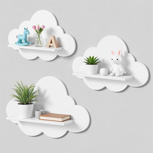 Cloud Floating Wall Shelves – Set of 3