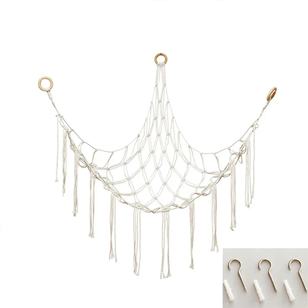 Macramé Toy Storage Hammock