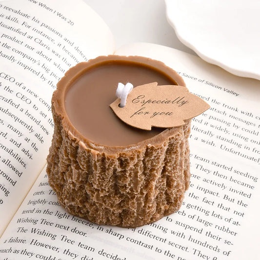 Forest Tree Stump Scented Candle