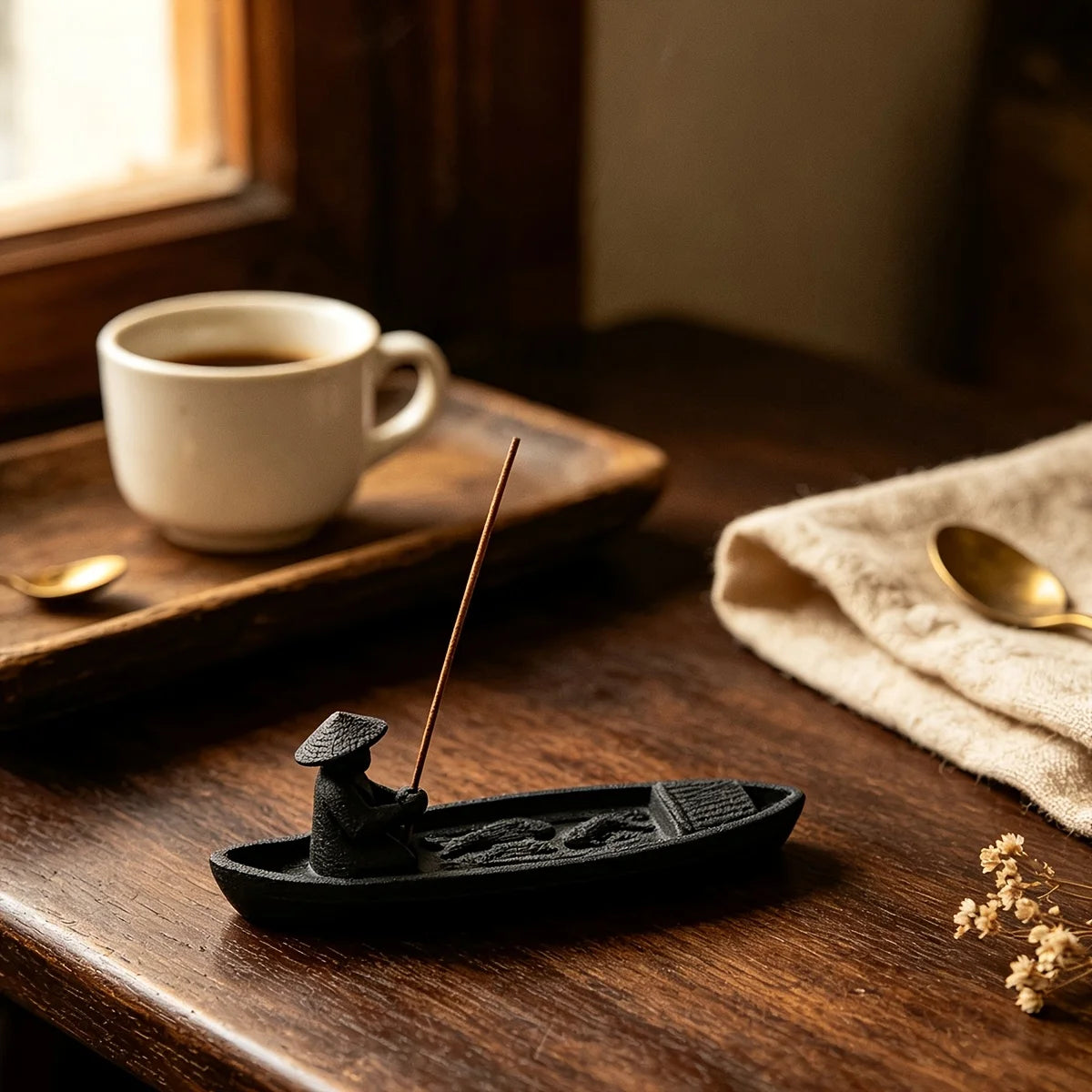 Zen Fisherman Incense Holder