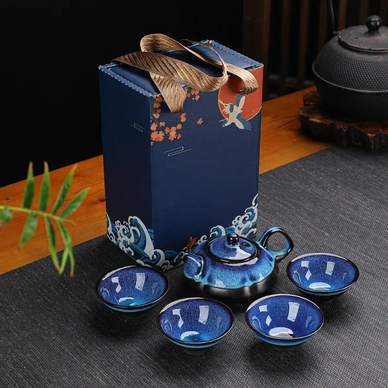Ceramic Tea Pot & Cup Gift Set