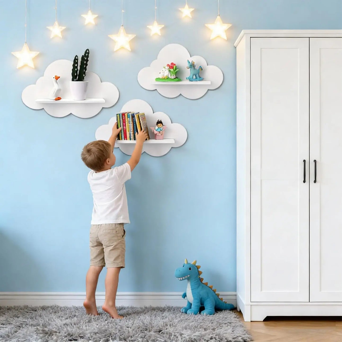 Cloud Floating Wall Shelves – Set of 3
