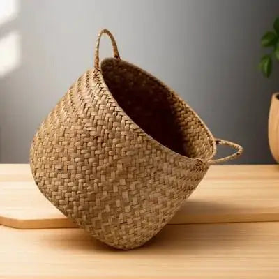 Handwoven Seagrass Storage Basket