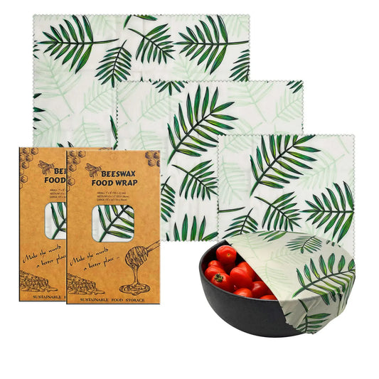 Reusable Beeswax Food Wrap Set – 6 Pieces
