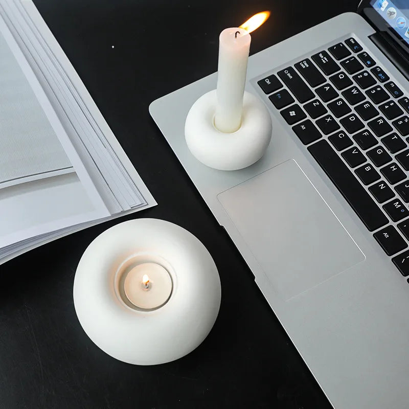 Nordic Ceramic Candle Holder